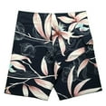 thumbnail image 3 of Winter Casual Beach Shorts for Men Drawstring Swim Sweat Shorts Loose Straight Leg Short with Pockets, 3 of 5