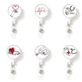 thumbnail image 1 of Santa Claus Elk Easy Pull Buckle Elastic Buckle Lanyard Belt Clip Badge Reels Retractable 6Pcs, 1 of 9