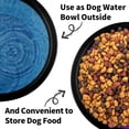 thumbnail image 2 of Collapsible Dog Bowls-2 Pack Large Size for Large/Medium Dogs, Pet Travel Water Bowl, Dogs Cat Portable Water Bowl, Dog Pet Feeding Watering Dish Outdoor Hiking Parking Traveling with 2 Carabiners, 2 of 14