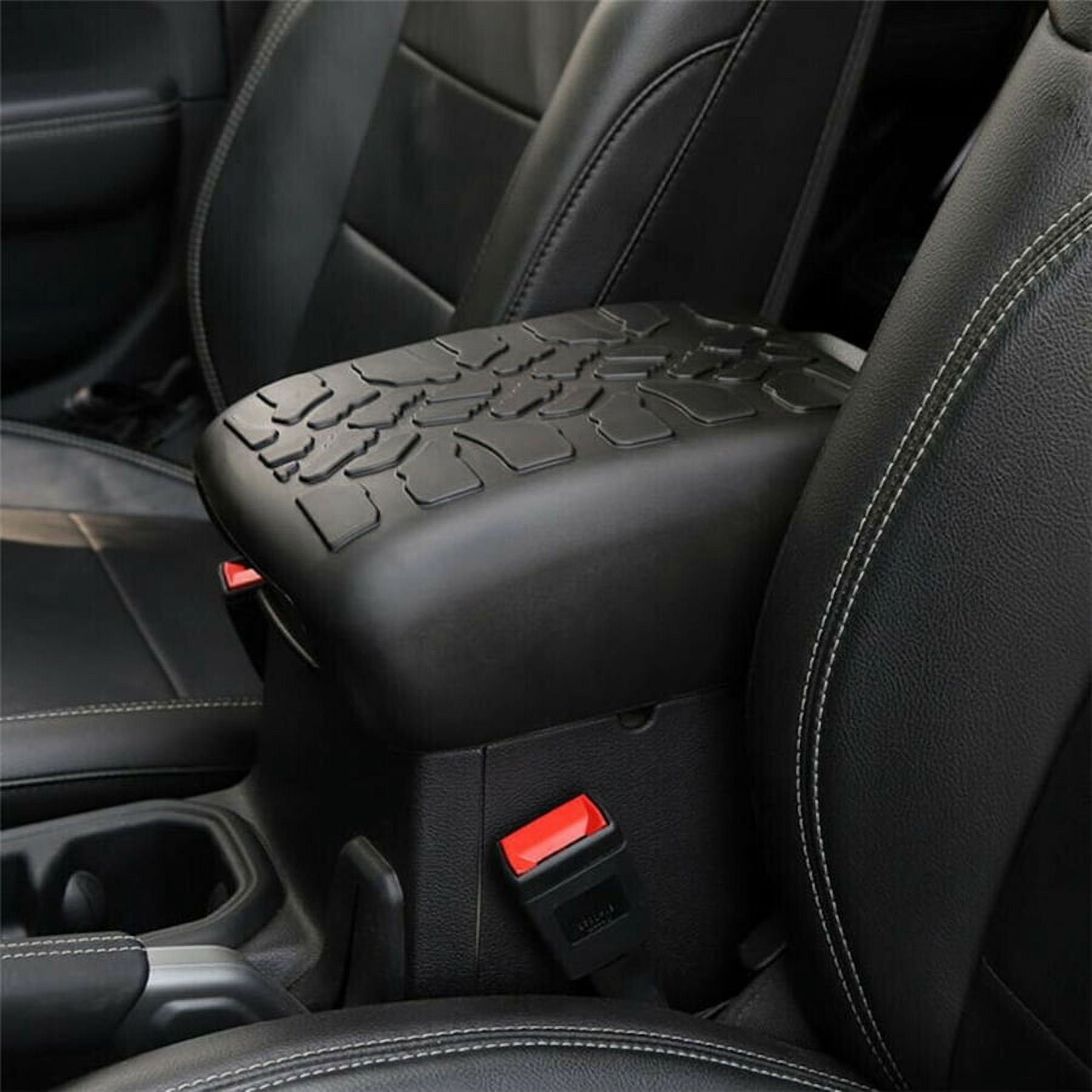 Rubber Car Center Console Armrest Cover Pad For Jeep Wrangler JL JT 2018-2020