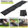 thumbnail image 3 of 250 Lbs 71 In Folding Dog Ramp for Cars 17 In Wide Anti-Slip Pet Ramp for SUVs Trucks and Beds Portable Aluminum Ramp for Large Dogs, 3 of 7