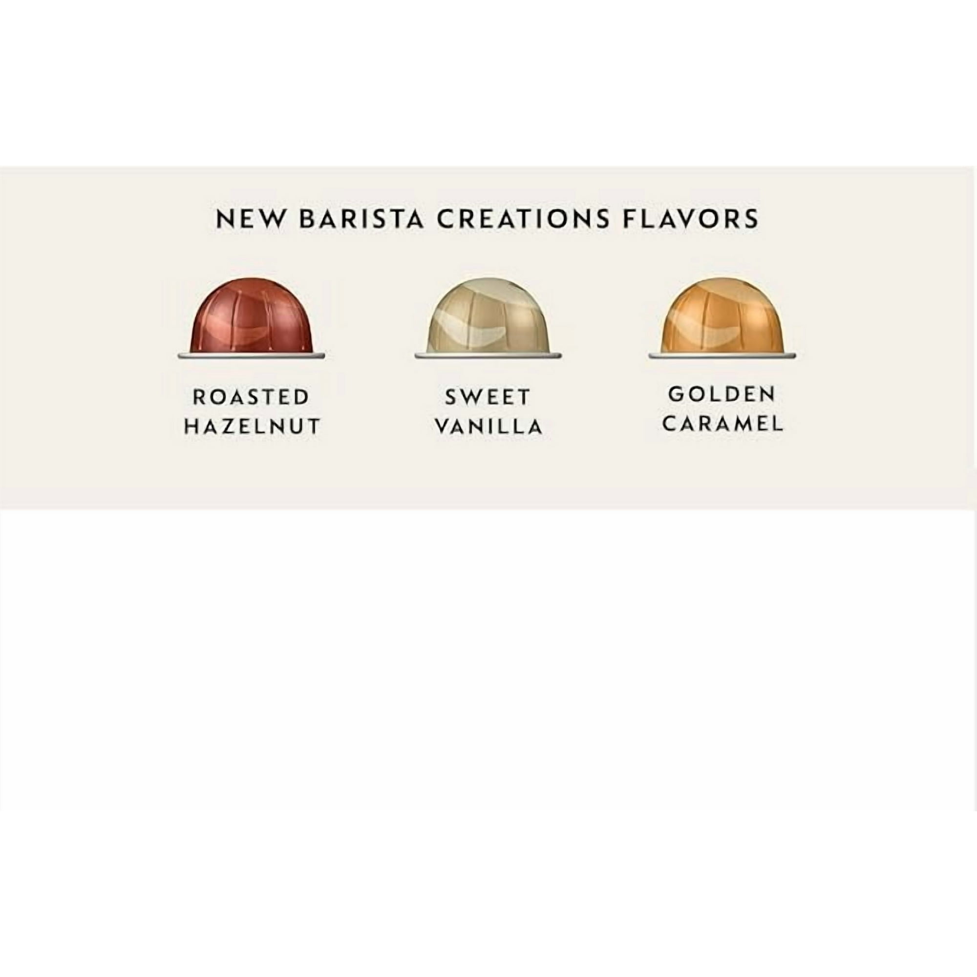 30 Capsules NESPRESSO VERTUO 230ml Vanilla Caramel Hazelino