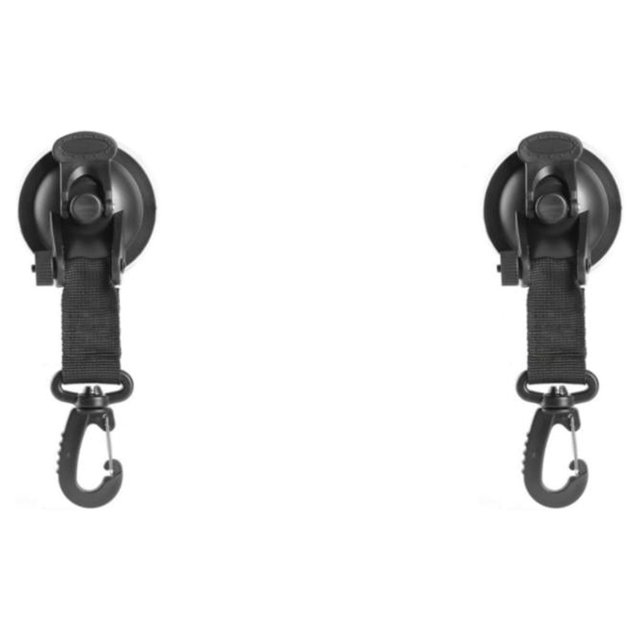 Naiovety Gancho de ventosa universal para parabrisas, colgador de ventosa portátil para ventana Redondo 2Conjunto