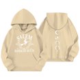 thumbnail image 5 of DHFJKG Kids Girls Oversized Hoodies Pullover Long Sleeve Drop Shoulder Letter Print Hooded Sweatshirt With Pocket Fall Winter Fashion For Baby Toddler Teen 1-14 Years Old Casual Jumper Tops, 5 of 5