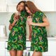 thumbnail image 4 of Fotbe Cat St Patrick's day Bata de Dormir para Mujer con Estampado, Camisón de Algodón de Manga Corta, Ropa de Dormir Casual, 4 of 6
