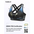 thumbnail image 4 of Sujetador deportivo Yvette High Impact, espalda cruzada, negro, talla L, 4 of 9