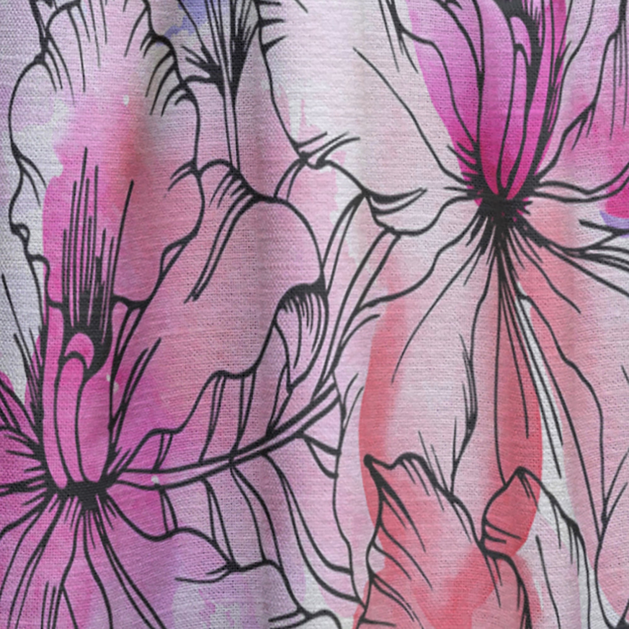 Designart 'Blossom Pink XXII' Modern & Contemporary Curtain Panel
