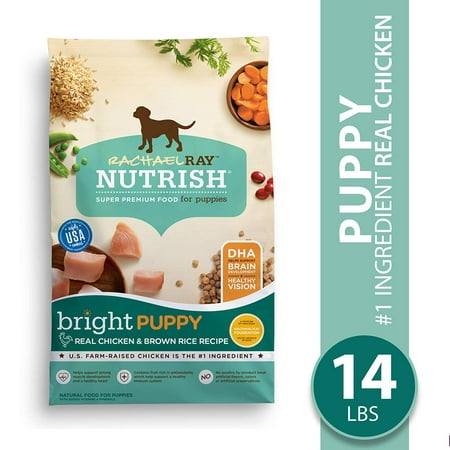 Rachael Ray Nutrish Bright Puppy Natural Dry Dog Food, Real Chicken ...