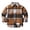 Brown, variant on NIEWTR Toddler Autumn Tops Kids Flannel Shirt Jacket Plaid Long Sleeve Lapel Button Down Baby Boys Fall Shirt Coat Outwear with Pockets
