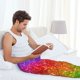 thumbnail image 5 of Balery Colorful Glitter Pantalones de pijama para hombre, pijama ultraligero, pantalón de descanso-Medium, 5 of 6