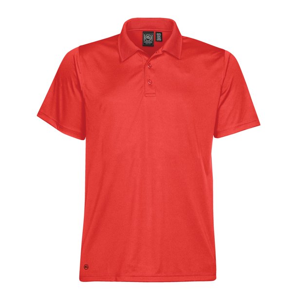 Stormtech - Polo de manga corta modelo Eclipse H2X para hombre (Rojo)