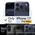thumbnail image 2 of JETech Slim Fit Case for iPhone 17 Pro Max 6.9-Inch, Camera Lens Full Protection, Soft TPU Thin Protective Phone Cover with Matte Finish, Shockproof (Dark Blue), 2 of 6