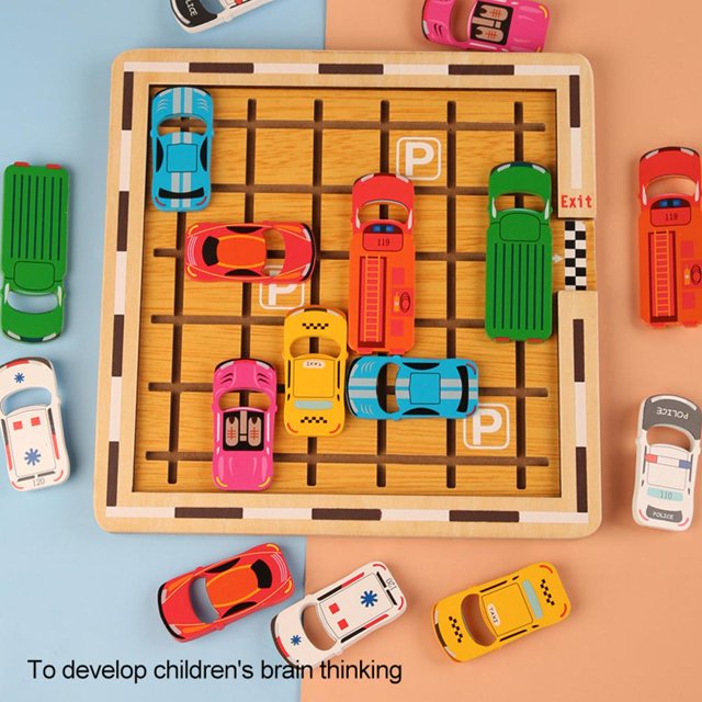 Juego De Rompecabezas De Coche, Juguetes Educativos De Aprendizaje, Juego De Rompecabezas Para Mover El Coche Del Garaje, Juguetes Educativos De Aprendizaje Para Niños En Edad ANGGREK No