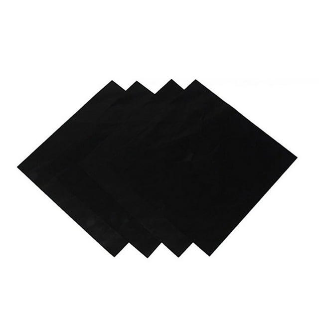 4 Pcs Square Foil Gas Hob Protector Liner Reusable Easy Clean Protection Pad
