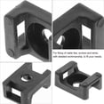 thumbnail image 3 of WEUVEB 500Ud Clips De Fijación Para Cables Plásticos Negros Para Uso En Oficina Y Hogar, 3 of 8
