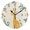 Black, variant on Round Art Wall Clock Vintage Oil Painting Texture Decorative Clock Black Pointer, Multi-Purpose Desktop & Hanging Creative Decor Clock for Home Living Room Super Cool Giraffe