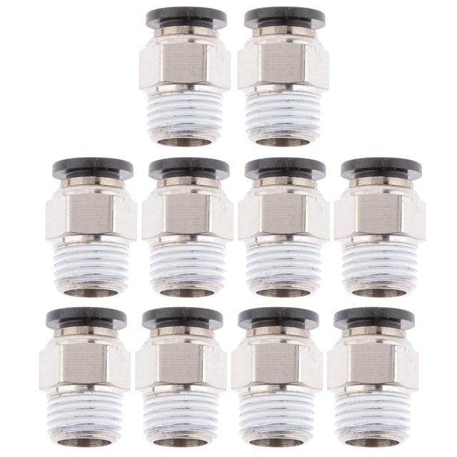 10 Uds 4mm/6mm/8mm/10mm/12mm neumático L empuje en línea de aire accesorios rápidos Sharpla Conector Recto Neumático