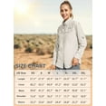 thumbnail image 5 of POENTAB Long Sleeve Fishing Shirts for Women Quick Dry Sun UV Protection Convertible Button Shirt Blouse for Hiking Safari, 5 of 8