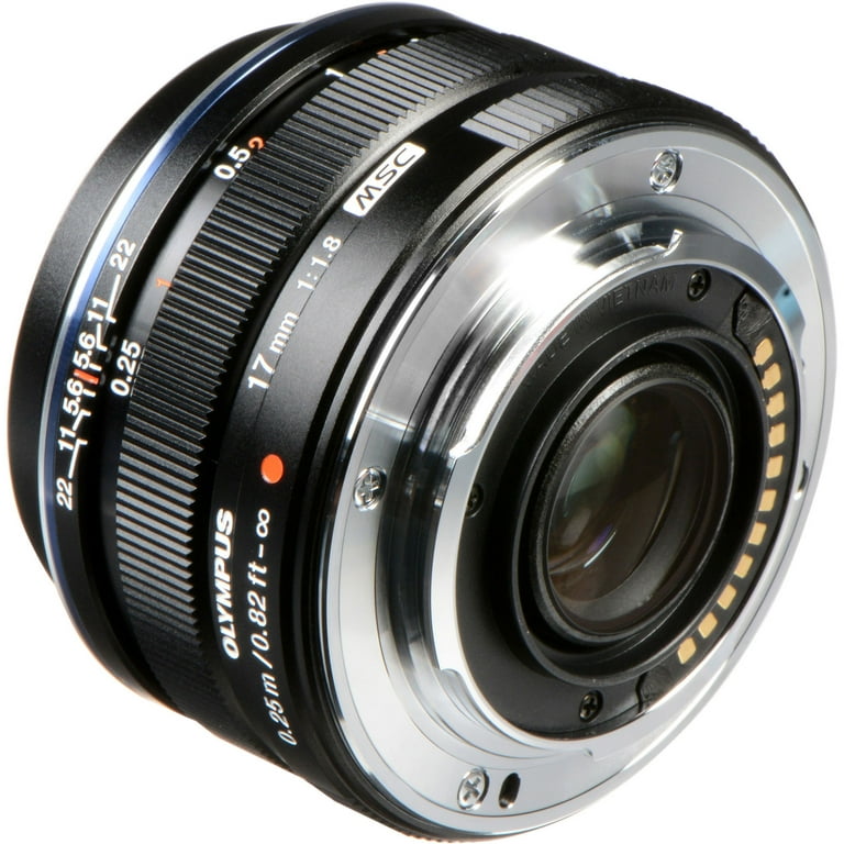 Olympus M.Zuiko Digital 17mm f/1.8 Lens, Black, Wide Aperture