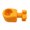 Orange, variant on Hugtrea 3D Printed Nutcracker Spiral Pressure Nutcracker One-Piece Molded Nutcracker Tool with Anti-Splash Design for Walnuts Pecans