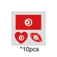 thumbnail image 2 of Uuiauoio 10 pcs Temporary Football Tattoo Stickers Set of 10 for Match Party Fan Celebration Face Body Art Decoration Sport Themed Supplies, 2 of 6