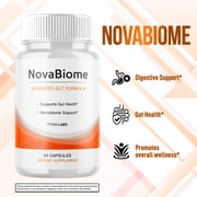 NovaBiome Advanced Gut Support Pills Advanced Energy Vitamin Supplement Nova Biome 60 Capsules