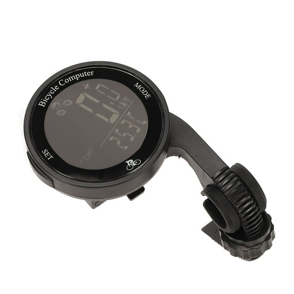 Cycling Bike Computer, Clear Handwriting Waterproof Wireless Bike Computer Speedometer Clock Large Screen With Backlight For Road Bikes White Background Black Characters,Black