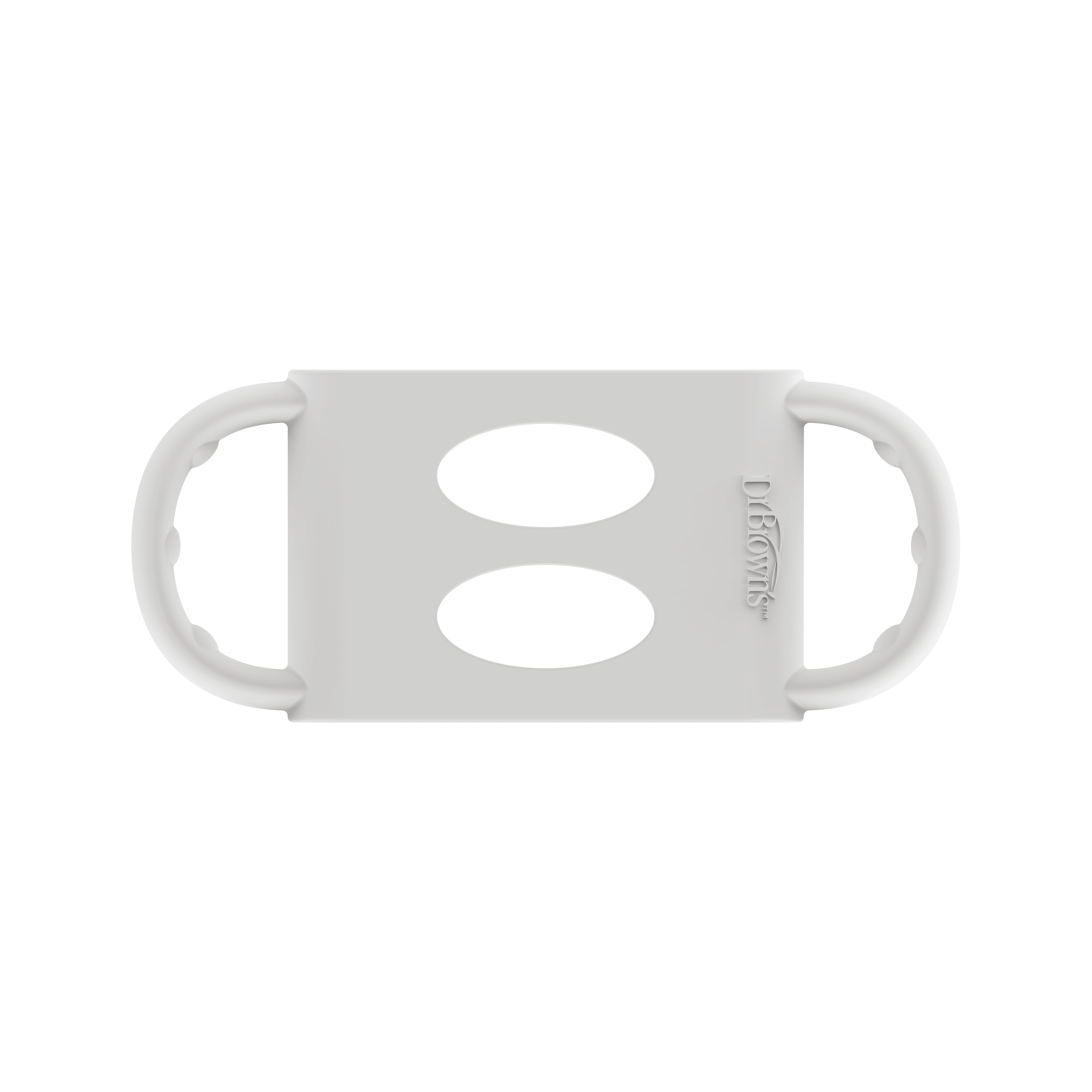 Dr. Brown's Milestones Wide-Neck Baby Bottle Handles, 100% Silicone, Gray, 4 Months+, 1-Pack