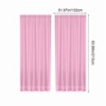 thumbnail image 5 of Sheer Curtains 2 Panels - Light Filtering Privacy Sheers for Living Room/Bedroom, Light Filtering Transparent Semi Sheer Panel Drapes, Per Panel W52 X L84 inches, 5 of 6