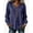 Navy, variant on jobturf Womens Long Sleeve Tops Cotton Linen V Neck Half Button Henley Shirts Cuff Pleated Front Casual Blouses Spring Fall T-Shirt S-2XL