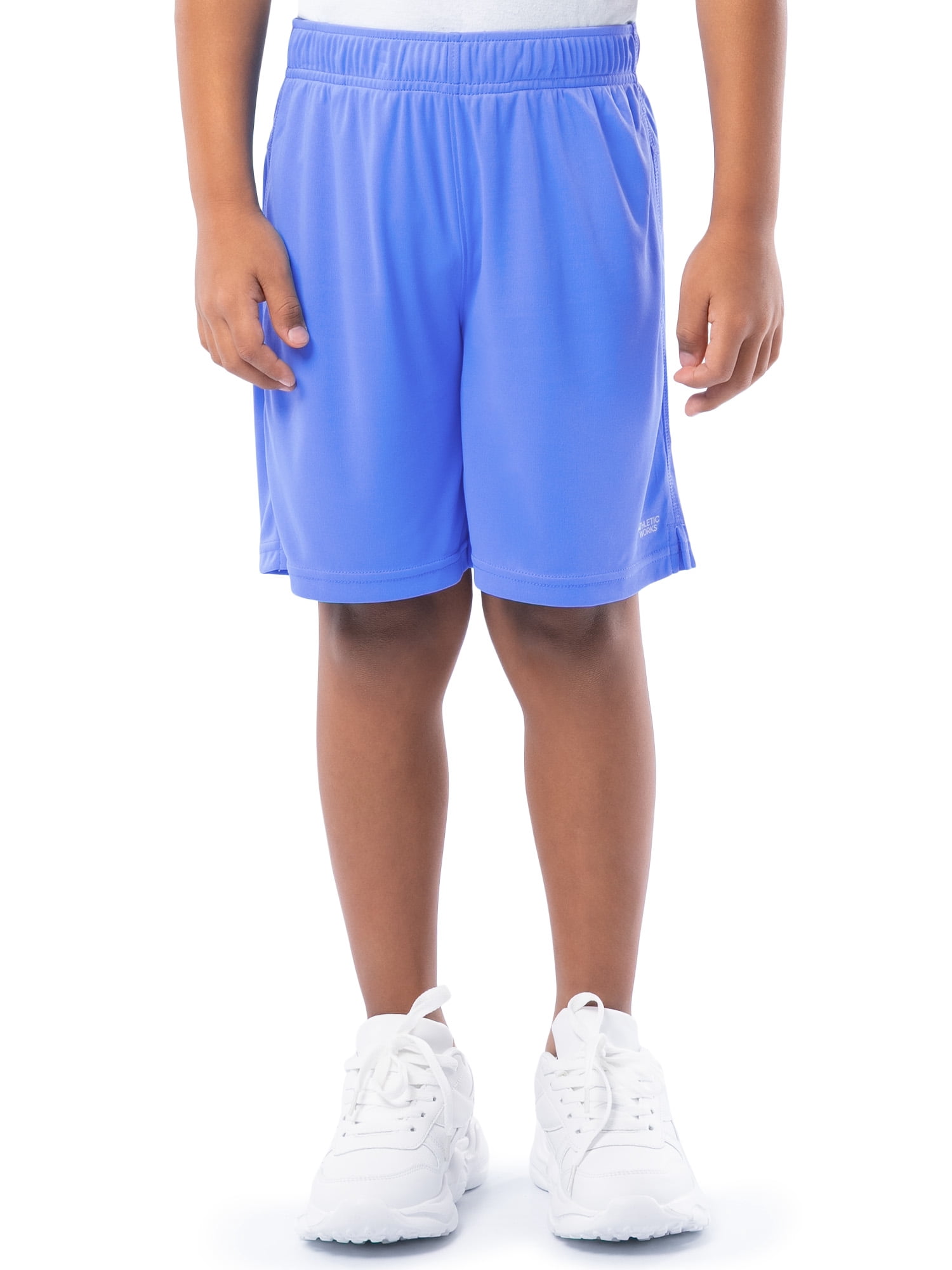 Athletic Works Boys Core Performance Shorts, 2-Pack, Sizes 4-18 & Husky