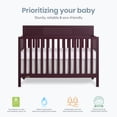 thumbnail image 5 of Dream On Me Ivy 5 in 1 Convertible Full-size Crib, Greenguard Gold & JPMA Certified, Converts from Baby Crib to Toddler Bed, Day Bed, Kids Bed and Full-size Bed, Auburn, 5 of 11