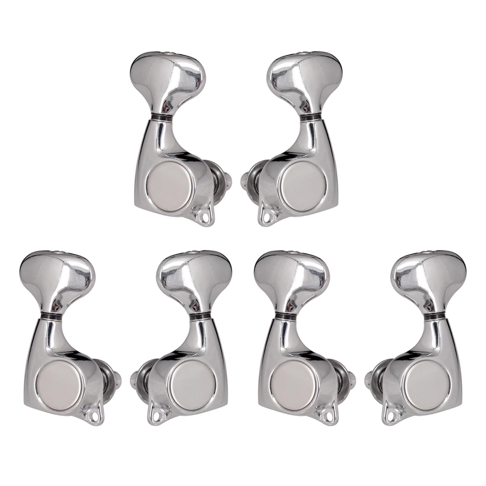 LeeQinersw 6x Silver Guitar Locking Tuners ,Convenient Precise Practical Durable 1:18 Ratio
