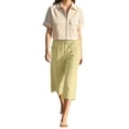 thumbnail image 5 of iHPH7 Womens Summer Bermuda Linen Shorts Knee Length Lightweight Summer Casual Beach Shorts with Pockets Loose Shorts Women (S-5XL), 5 of 9