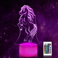 thumbnail image 1 of Luz nocturna de caballo para niños, regalo de caballo para decoración de habitación de niñas con control remoto, 1 of 5