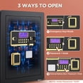 thumbnail image 5 of SYSENFO 4.5 Cuft Large Safe Box, Digital Keypad Home Security Safe With Fireproof Waterproof Bag & Adjustable Shelf, 5 of 10