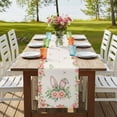 thumbnail image 4 of Table Runners 72 Inches Long Dress Scarves, Pink Floral Easter Farmhouse Kitchen Table Runner, Coffee Tablerunners, Spring Flowers Elegant Pastoral 14x72 Inch, 4 of 9