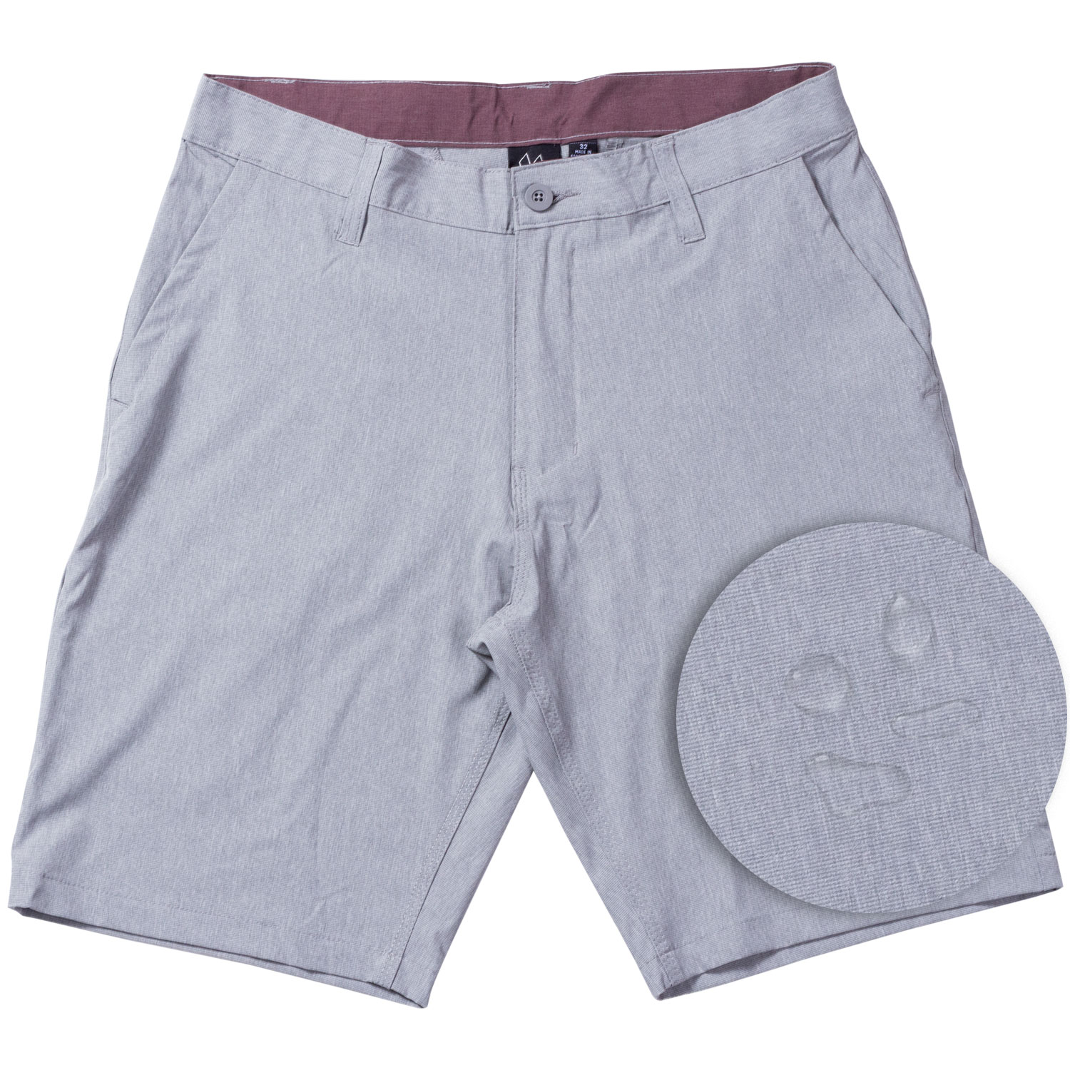 Burnside Mens Quick Dry Stretch Hybrid Dual Function Lightweight Shorts