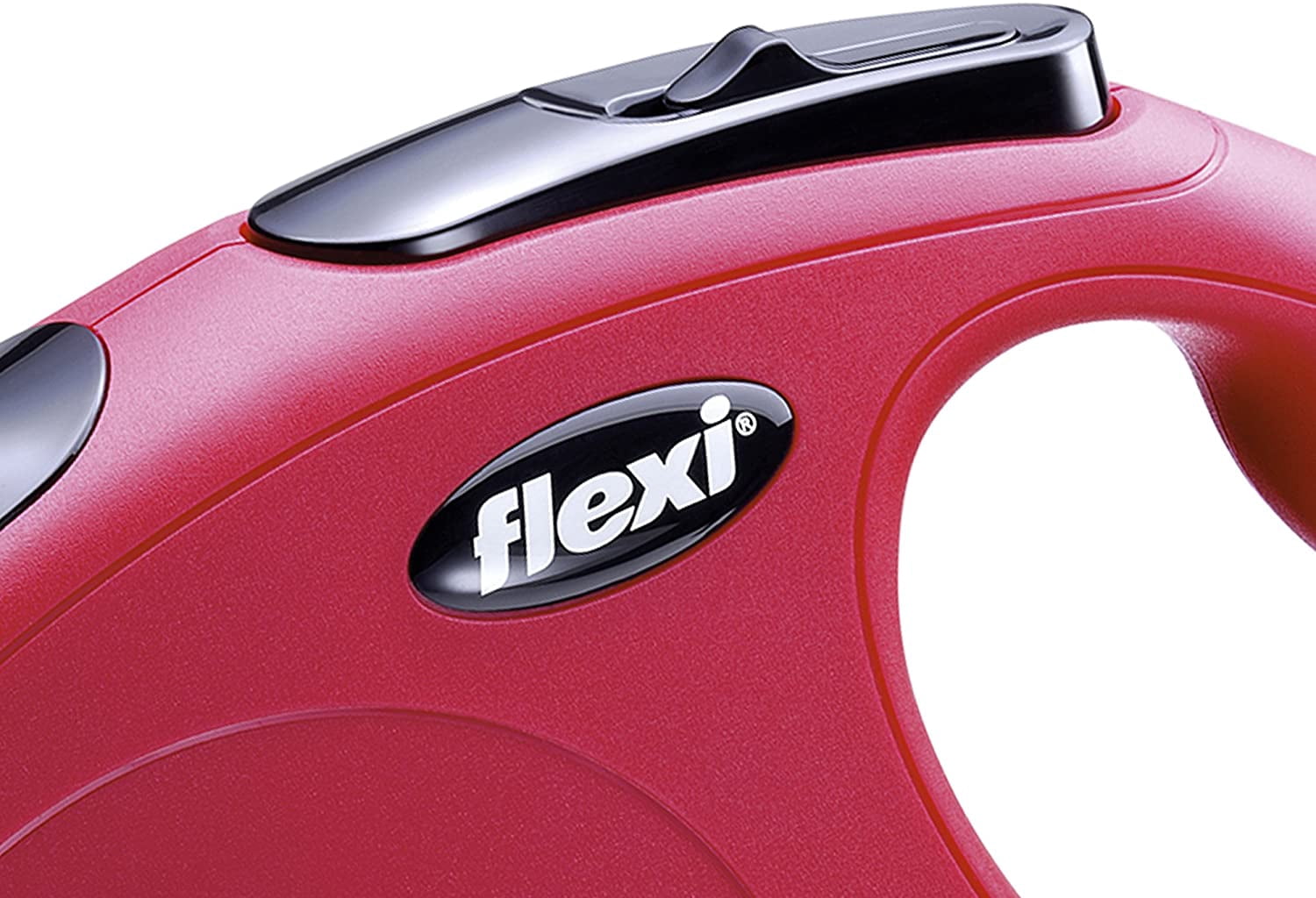 FLEXI New Classic Retractable Dog Leash (Cord), 26 ft, Small, Red