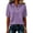 Purple&07#0605A, variant on Garbnen Polo Shirts for Women Raglan Collared Henley Women Short Sleeve Shirts Solid Color Casual Dressy Work Golf Shirt for Women Black XXXL