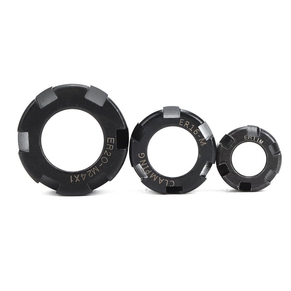 Great Processing Collet Nut, Small Body Steel Collet Nut, ER Collet for Fasteners