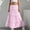 Pink, variant on Kctiaxy Girls Skirts Elastic High Waist A-Line Ruffle Maxi Skirt Casual Solid Color Tiered Hem Vintage Summer Long Skirt for Kids
