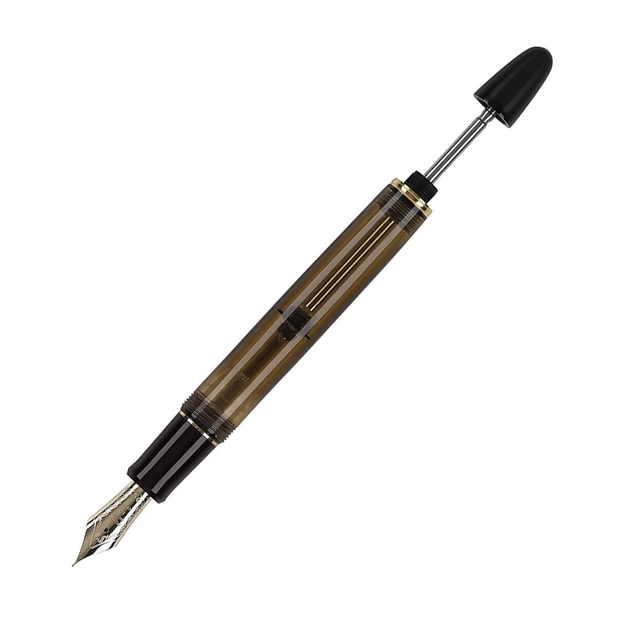 Pilot Custom 823 Fountain Pen, Amber Barrel, Blue Ink, Medium Nib (60556)