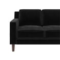 thumbnail image 4 of DHP Brynn 3 Seater Living Room Upholstered Sofa in Black Velvet, 4 of 8