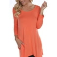 thumbnail image 3 of White Mark Women's 3/4 Sleeve Makayla Tunic Top, 3 of 5
