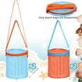 thumbnail image 4 of 4pcs Sea Shell Bags for Beach Mesh Seashell Holder,Shelling Collecting Tools Travel Sand Toys Storage Bucket,4 x Sea Shell Bags, 4 of 7