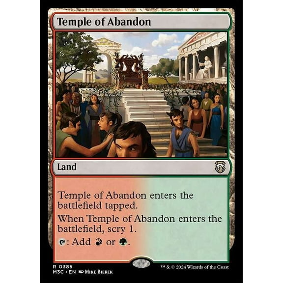 MtG Modern Horizons 3 Commander Rare Temple of Abandon #385