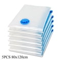 thumbnail image 1 of 5/10PCS Reusable Transparent Space Saving Home&Living Large Vacuum Package Vacuum Storage Bags Compressed Bags Clothes Storage 5PCS 80X120CM, 1 of 1