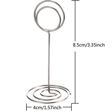 Table Name Holders Card Holder For Table TecUnite 24 Pieces 3.35 Inch Table Number Holder Place Card Photo Holder Picture Name Menu Clips Memo Cards Stand For Wedding Reception Anniversary Birthday Party