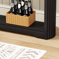thumbnail image 5 of 70.1" Wavy-Patterned Storage Table with Drawers, Slim Console Table Behind Sofa for Entryway Hallway Living Room, Black, 5 of 10